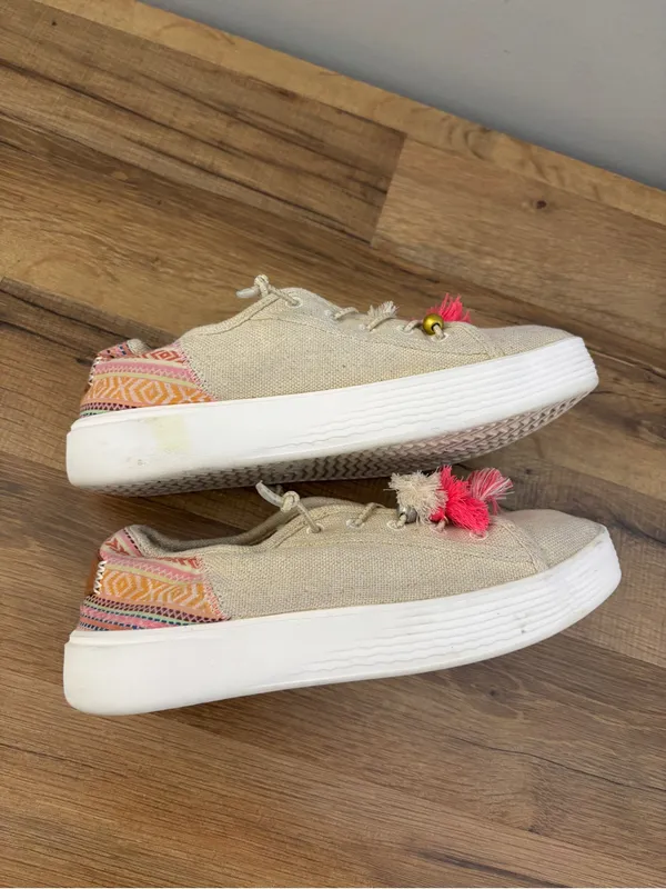 Hey Dude Cody Boho Mix Slip On Casual Shoes Natural Multi Women’s - Image 7