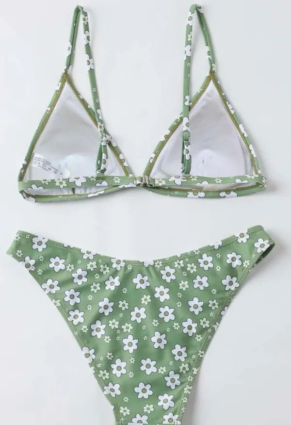 SheIn Floral Triangle Bikini Swimsuit - Image 2