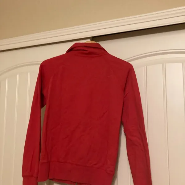 Nebraska Huskers Sweatshirt Small Zip Up Long Sleeve Touch By Alyssa Milano Red - Image 3