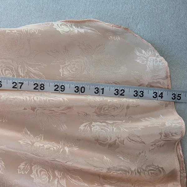 Expressions by California Dreaming Pink Floral Satin Chemise Vintage Small NWT - Image 8