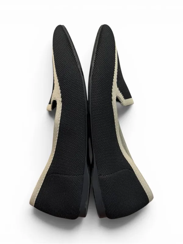 Birdies The Blackbird Flats Black Knit Heart Toe Size 7.5 Slip On Minimal Chic - Image 5
