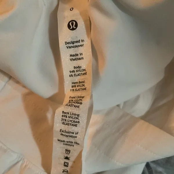 Lululemon Hotty Hot High Rise Skirt White - Image 11