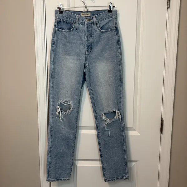 Madewell Classic Straight Full-Length Jeans in Hartsville Wash‎ - Image 3
