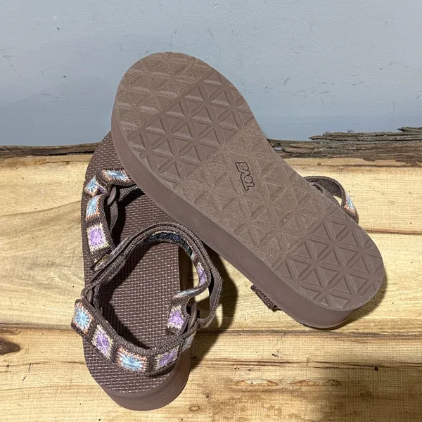 NEW TEVA women's flatform universal crochet sandal in unwind Size 9 A23 - Image 8