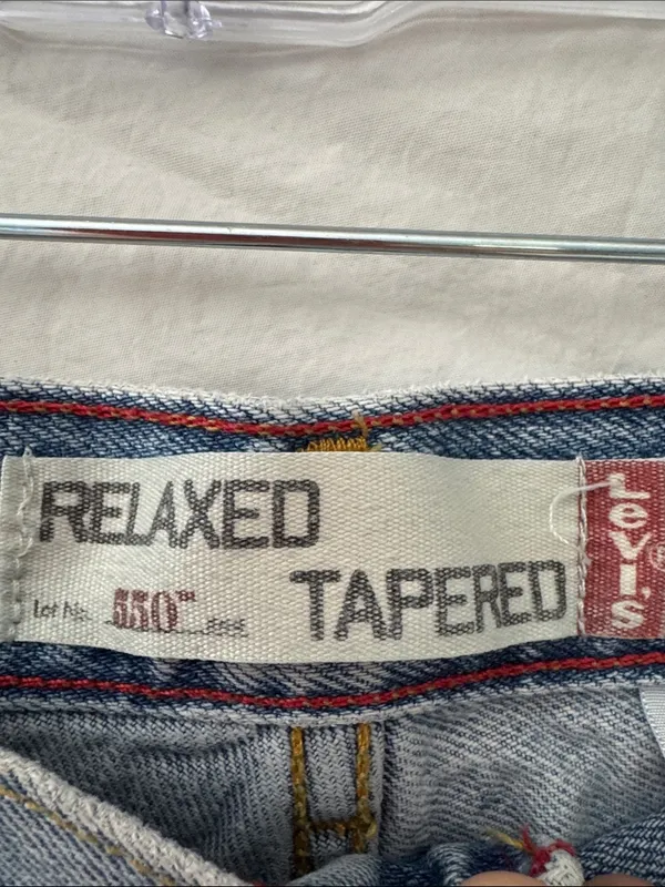 Levis Vintage 2005 Women's 550 Relaxed Tapered Light Blue Denim Jeans 16L - Image 2