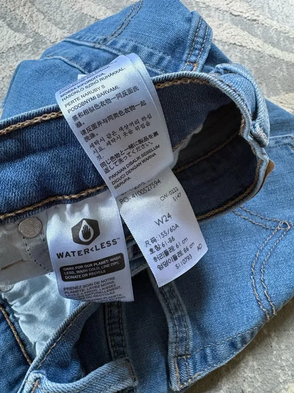 Women’s Levi’s high waisted distressed jean shorts 24 - Image 4