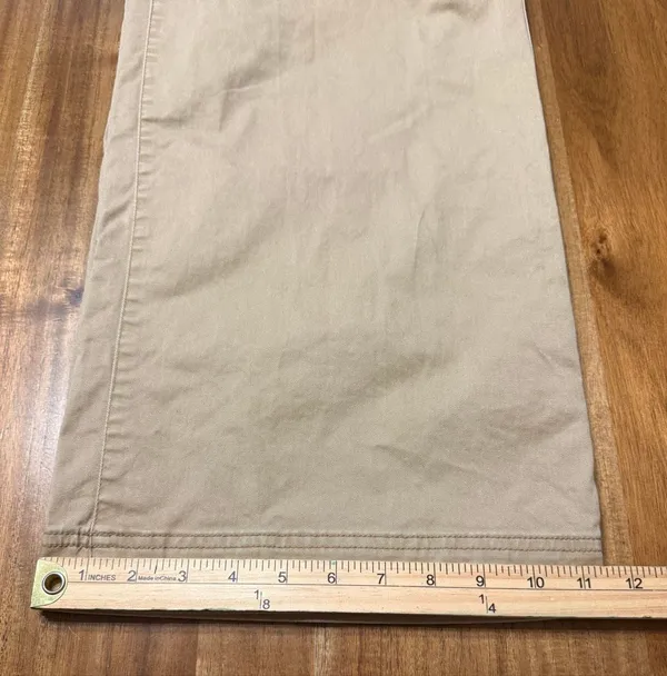 Old Navy Womens High Rise Pull On Wide Leg Cargo Pant Teakwood Khaki Size Small - Image 9