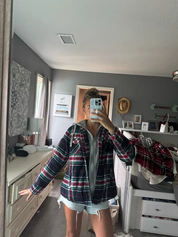 Natural Reflections Flannel Layered Jacket - Image 2