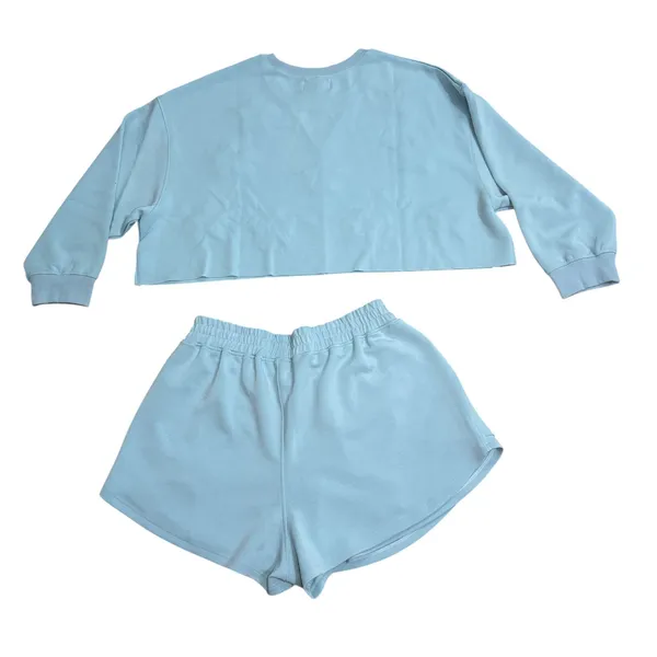 Simply Southern Ice‎ Blue Pearl Star Crop Sweatshirt and Skort Set XL NEW - Image 13