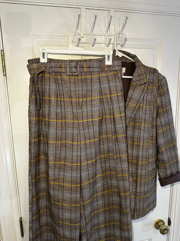 A New Day Plaid Pantsuit Set - Image 8