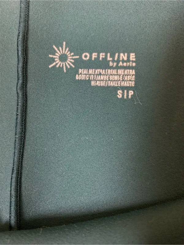 Offline By Aerie Real Me Xtra Green Flare Leggings S High Rise Bootcut Yoga - Image 4