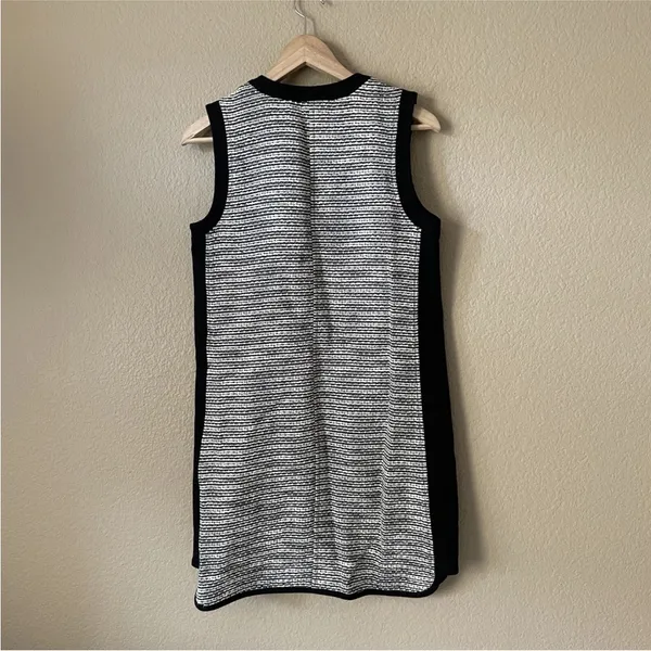 Madewell Black & White Tweed Weave Shift Dress Size 2 - Image 5