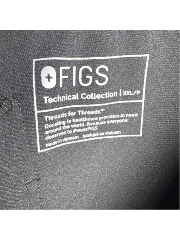 FIGS Zamora Jogger Scrub Pants XXL Black Grey 25” inseam - Image 5