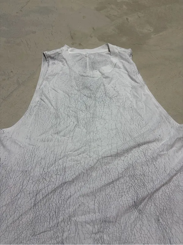 Lululemon White grey Sleeveless Muscle Tank Top - Image 2