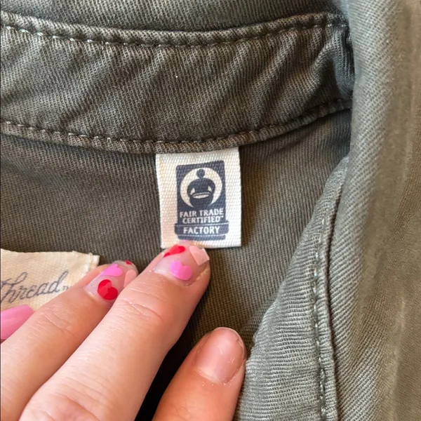 Universal Threads Olive Utility Romper Size 4 - Image 7