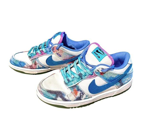 Nike x Futura Laboratories SB Dunk Low “ Bleached Aqua” Sneakers Size 7 Women - Image 10