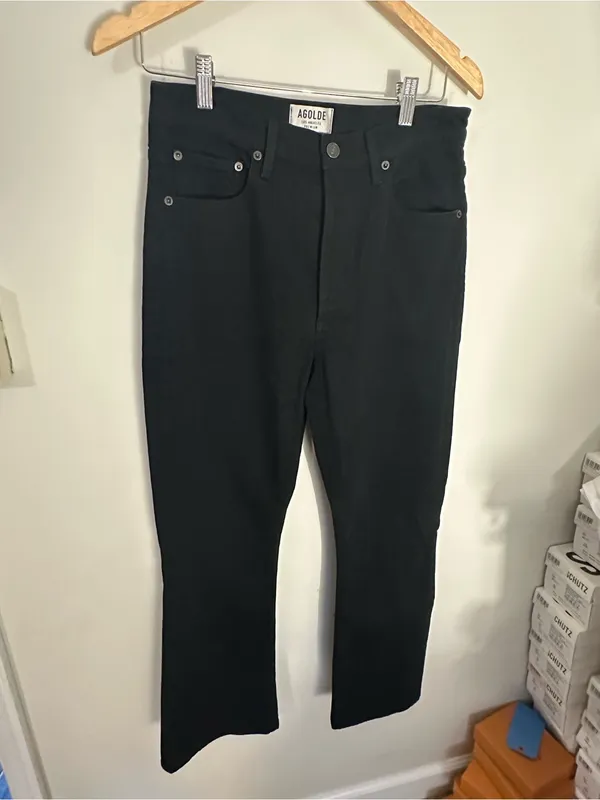 NWOT Agolde Nico bootcut jeans black 27 - Image 2