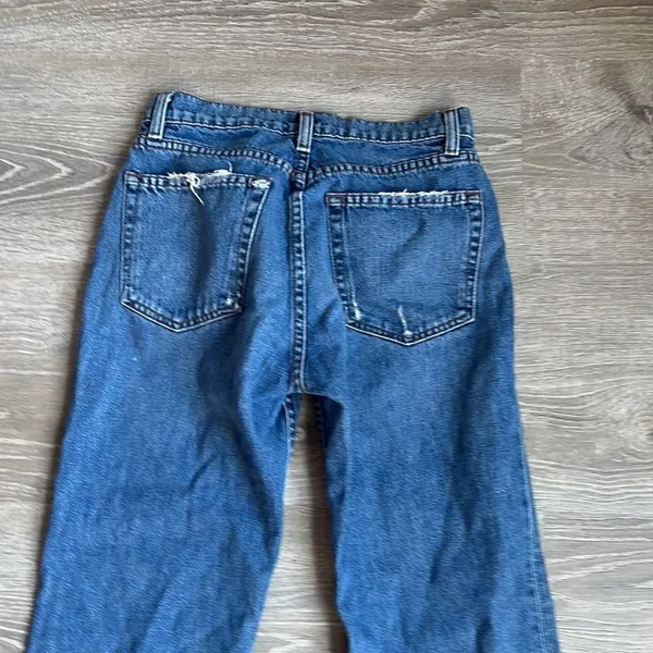 reformation mid crop flare jeans baltic - Image 11