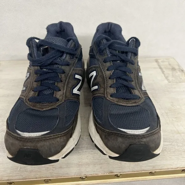💥 New Balance 990v5 Navy Blue Running shoes 2A WIDTH W990NV5 women 7.5 men 6 - Image 5
