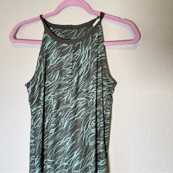 Patagonia Green Mint Abstract Print Athletic Dress Womens S Mini Gorpcore Hiking - Image 5