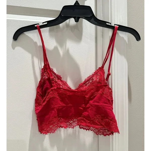 Aerie Red Lace Bralette - Image 3