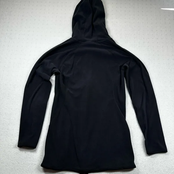 Columbia Fleece Zip Up Hoodie Womens Small Black Full Zip Jacket - Image 2