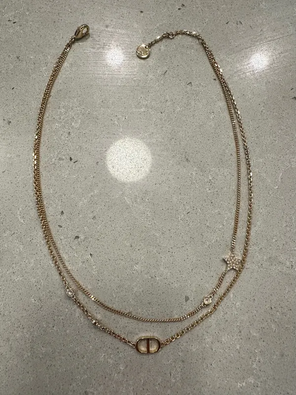 Dior Petit CD Double Necklace - Image 2