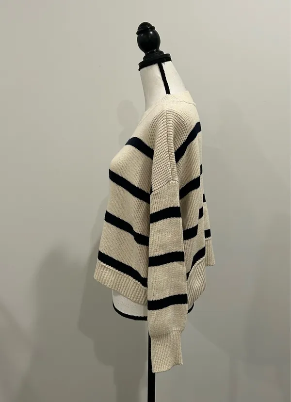 And Now This Striped Sweater White Size M - Image 2