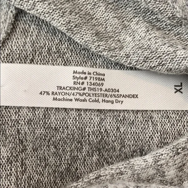 ebb & flow Gray Hoodie.  Size XLarge. EUC - Image 5