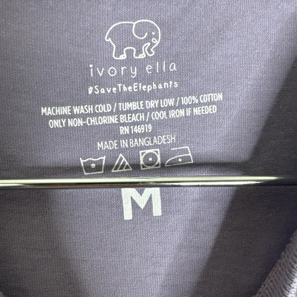 ivory ella Medium Purple‎ Long Sleeve T-shirt CP0339 - Image 4