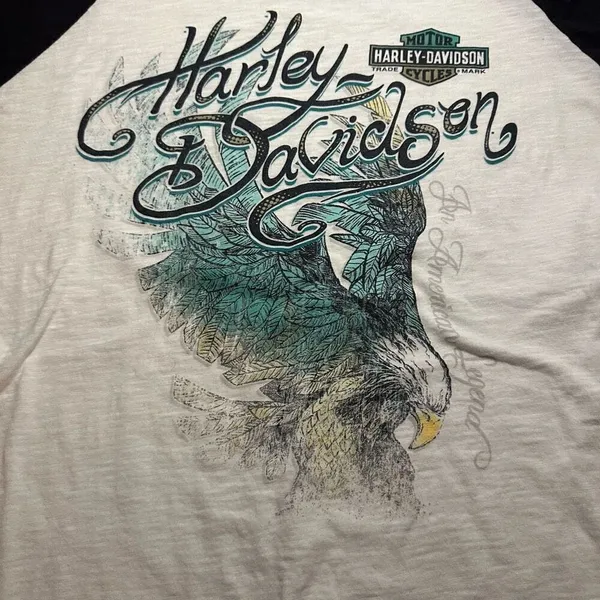 Harley Davidson San Diego baseball t shirt women’s larve - Image 2