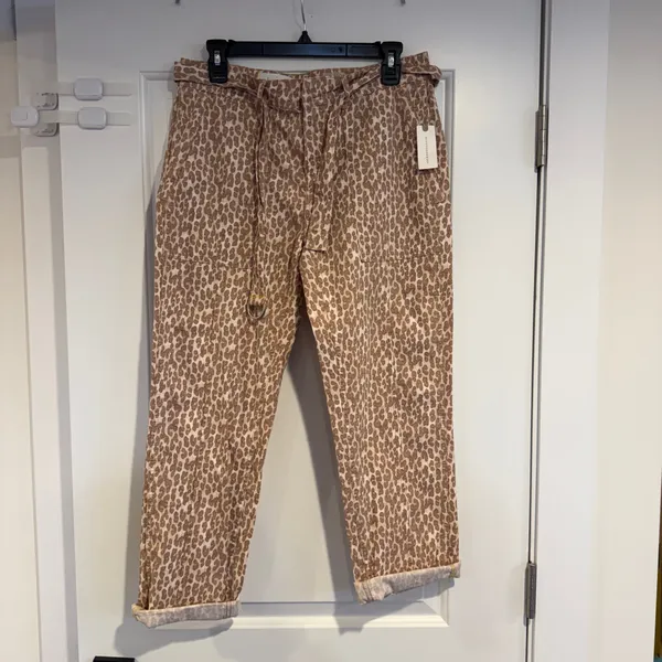 Anthropologie The Wanderer Leopard Print Women's 29 Utility Tapered Pants NWT - Image 7