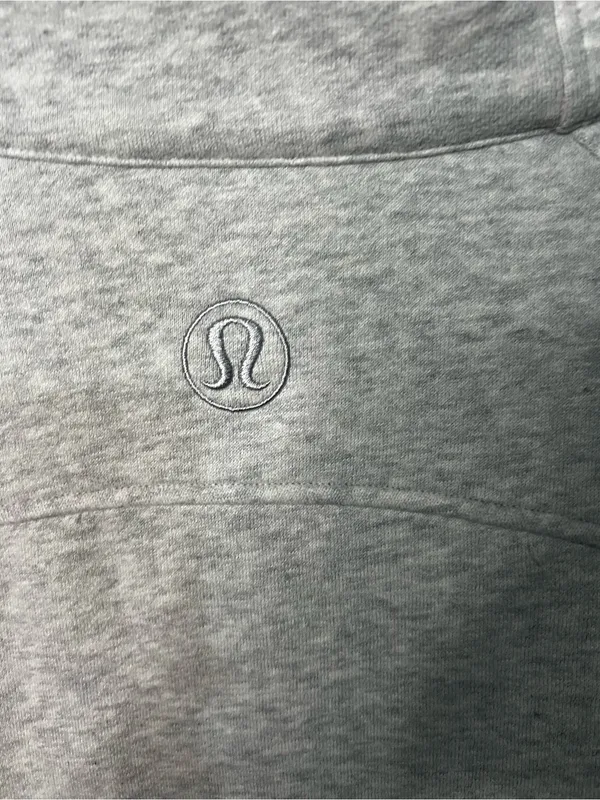 Lululemon Oversized Scuba Half Zip Funnel Neck Heathered Grey Long Sweater - Image 10