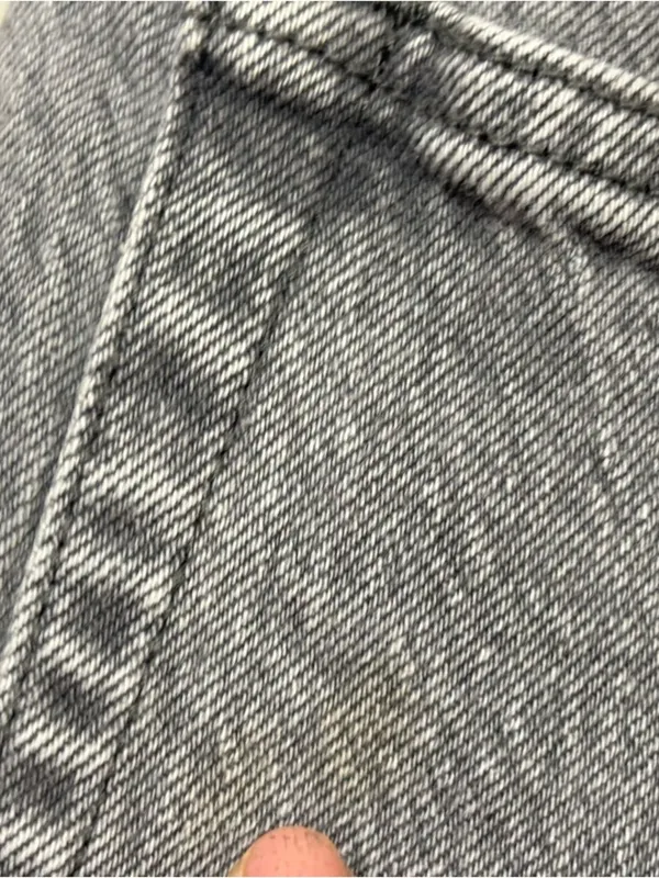 Abercrombie The 90s Straight Jeans Ultra High Rise Gray Wash Size 10 - Image 8