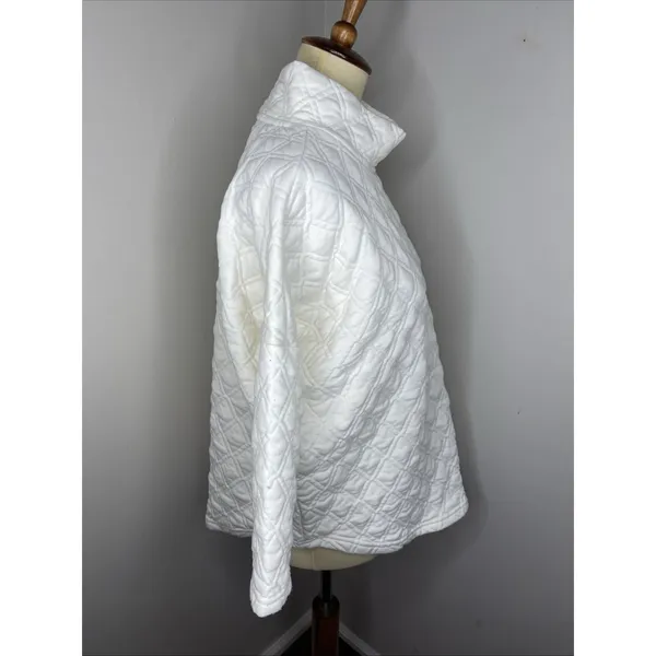 Tuckernuck Quilted Ally Swing White Sweatshirt Size M/L - Image 5