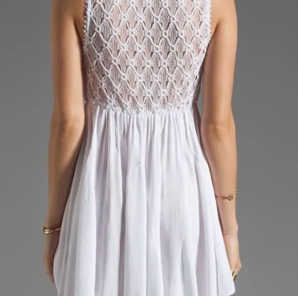 Free People White Dress Mini - Image 6