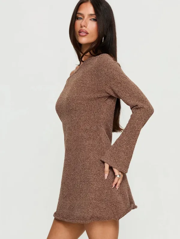 Princess Polly Jaede off Shoulder Knit Mini Dress - Image 2