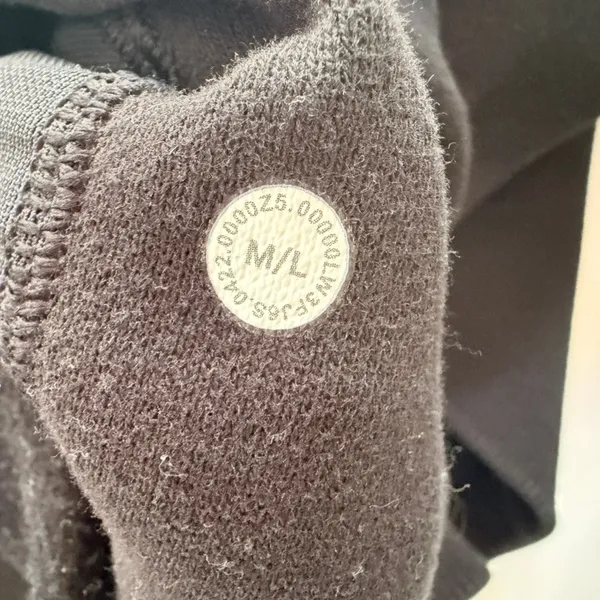 Lululemon Scuba Oversized Funnel Neck Sweatshirt Black Size M/L Cotton Fleece - Image 4