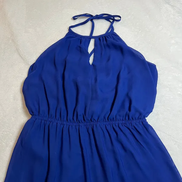 Women's Sleeveless Open Back Halter Maxi Dress Size XS Vacation Euro Summer - Image 3