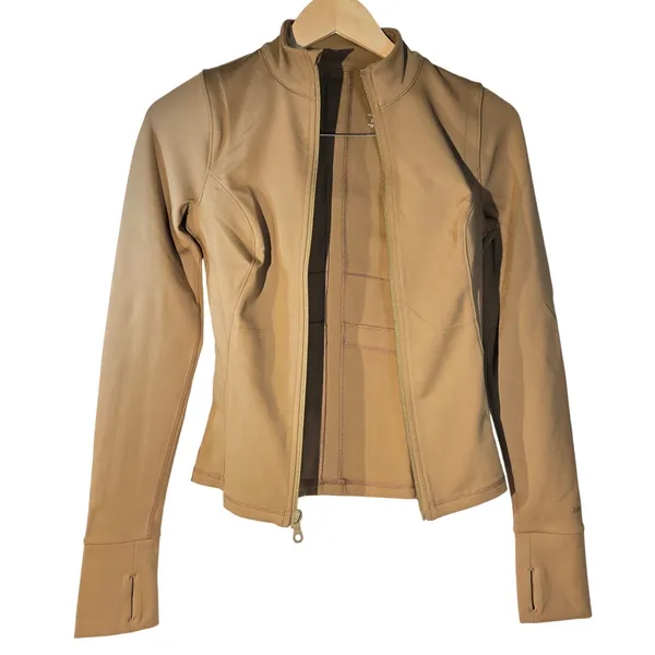 Girlfriend Collective Parker Seamed Jacket Sepia Brown‎ XS 6230-SEP-XS NWT - Image 3
