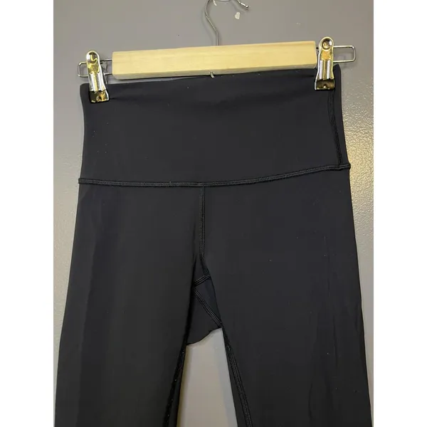 Lululemon Leggings Womens 2 Black High Rise Ankle Yoga Pants Stretch Athletic - Image 7