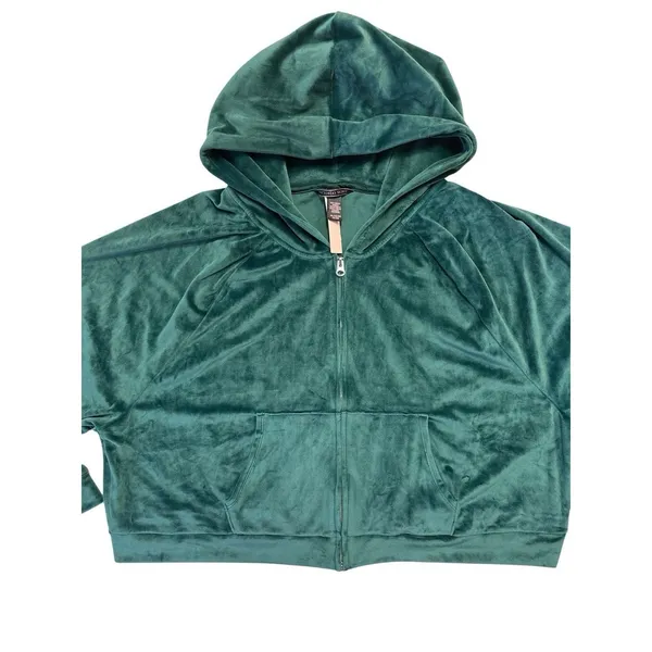 Victoria's Secret Green 2 Piece‎ Velour Tracksuit Outfit Y2K Inspired Size XXL - Image 3