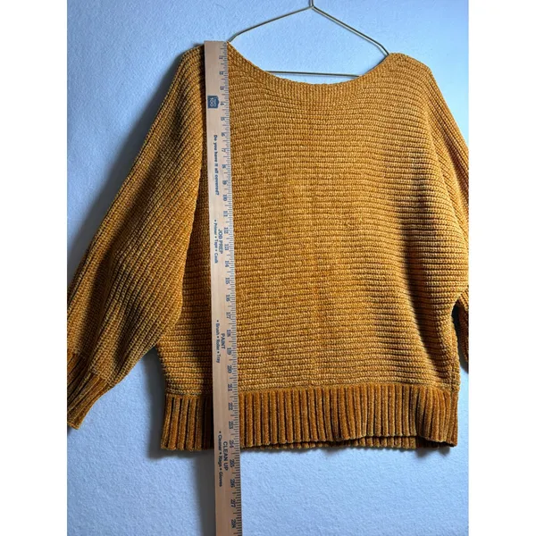 Forever 21 Mustard Yellow Chenille Knit Oversized Sweater Mustard Gold Medium - Image 8