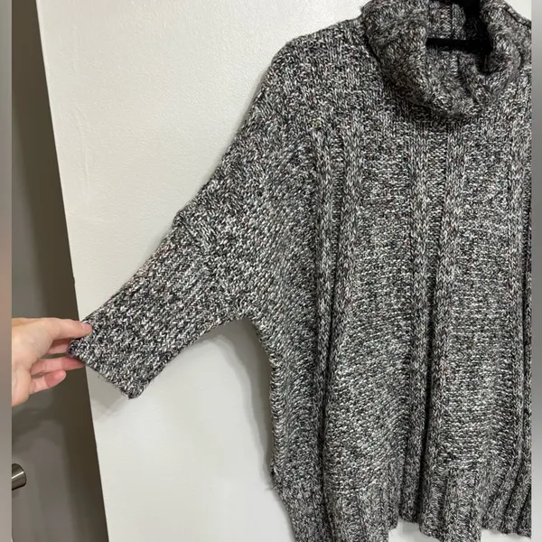 NEW Matilda Jane Evening Stroll Cotton Blend Turtleneck Poncho Sweater XS/S - Image 4