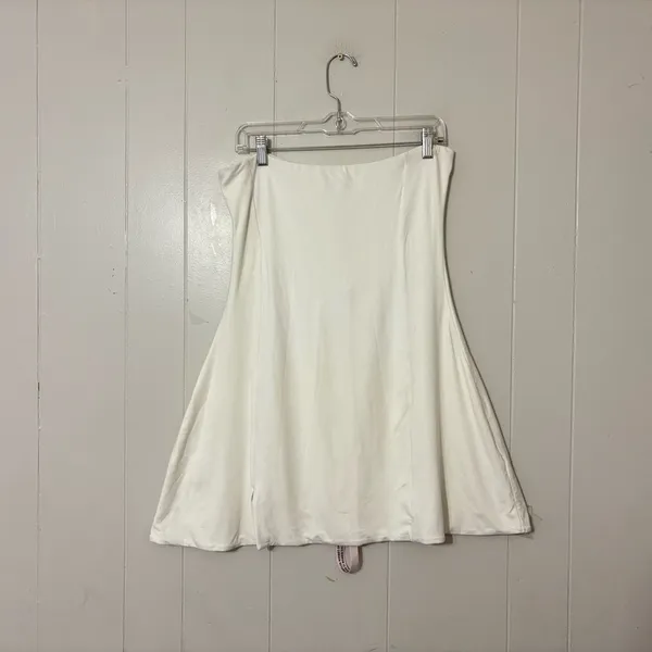 Oh Polly Brielle White Bandeau Bodycon Mini Dress Size 12 NWT - Image 3