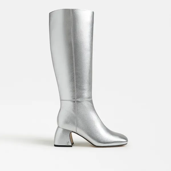 Circus by Sam Edelman Oaklyn Wide Calf Womens Boots Soft Silver 6 - Image 8
