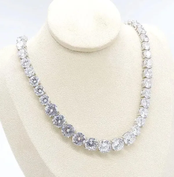 18” Silver Sterling 100% Cz Diamond. - Image 4