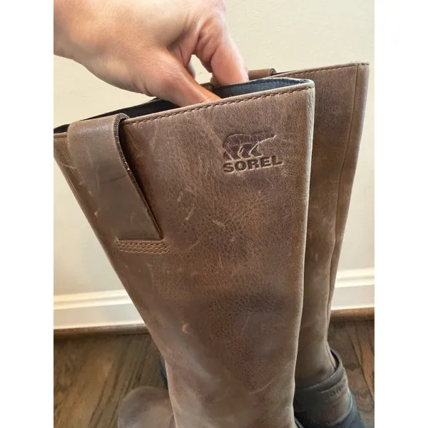 Sorel Women's JOAN FRWD™ Leather Tall Boots Tobacco Brown Sz 9.5 $275 NEW - Image 7