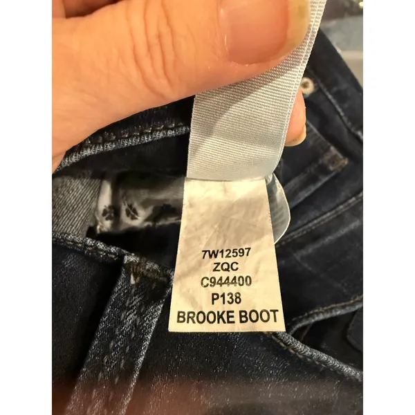 Lucky Brand Womens 10/30 Brooke Boot Jeans Dark Wash Denim Stretch Western Chic - Image 5