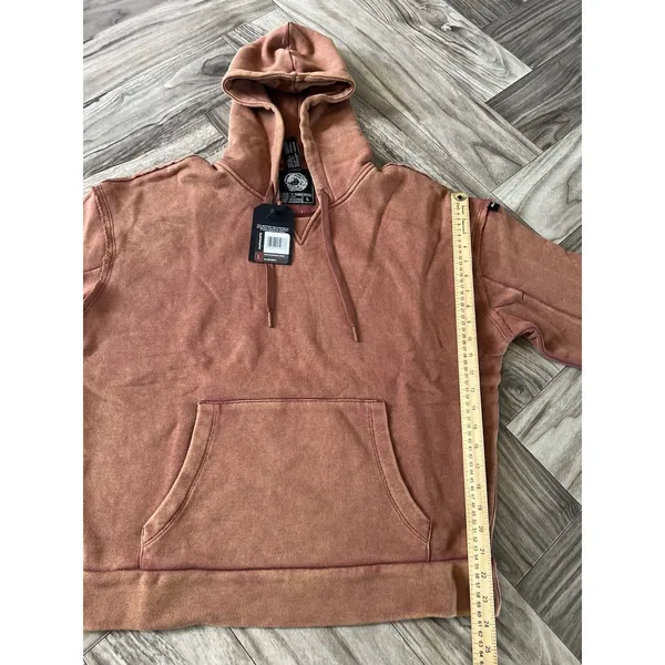 ALPHALETE Women’s Terry Oversized Hoodie - Bloodstone ,Size Large - Image 6
